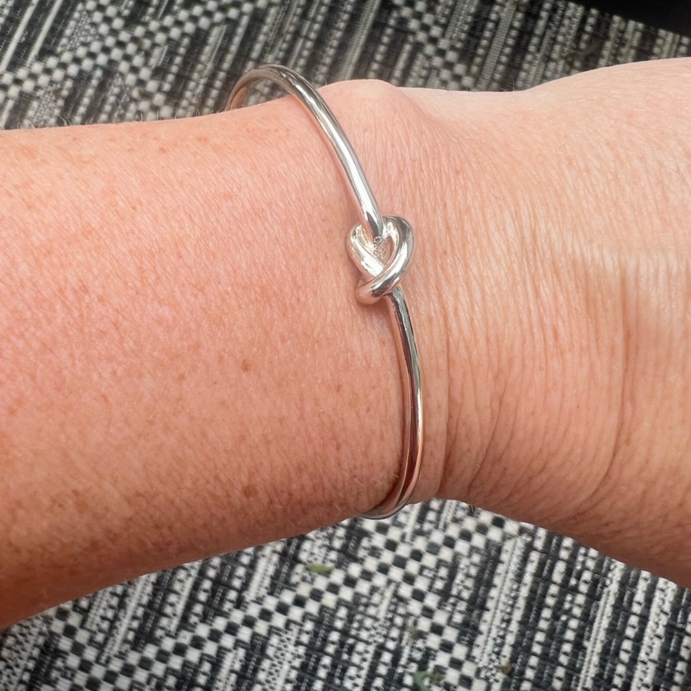 Stella & Dot Elegant Silver Knot Bracelet